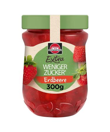 Schwartau Extra Less Sugar Strawberry reduced sugar fruit spread 300g
