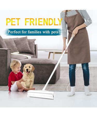Frescares 45 Inch Extra Sticky Lint Roller - Large Surface Pet Hair Remover for Carpets & Couches | Includes 4 Refills | Best for Floor & Furniture Cleaning - Buy Online on SooperMarket.com