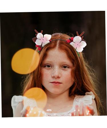 minkissy 1 Set Christmas Headdress Antlers Ears Headband Reindeer Headwear Fawn Headband Antlers Headband Hair Accessories for Girls Christmas Headbands Pair Clip Women's Metal Elk Horns - Buy Online on SooperMarket.com