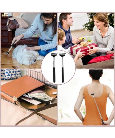 2 Pack Extendable Back Scratcher Portable Telescoping Back Scratcher Retractable Metal Backscratchers Back Massager Tool for Men Women Adults Kids Black - Buy Online on SooperMarket.com
