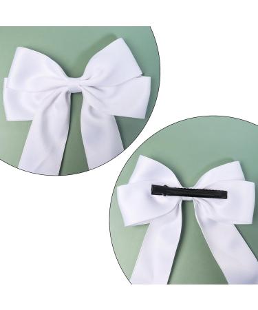 2 Pack Bow Hair Clips Pink Hair Bows for Women Girls Large Bow Clips Hair Barrette Hair Accessories(Black White) - Buy Online on SooperMarket.com