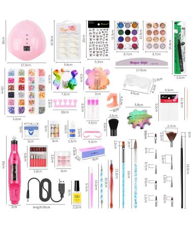 Nail Milling Mills & Accessories Set for Gel Nails | UV Lamp Acrylic Powder Nail Files | Perfect Nail Art Gifts | MT20 - Buy Online on SooperMarket.com