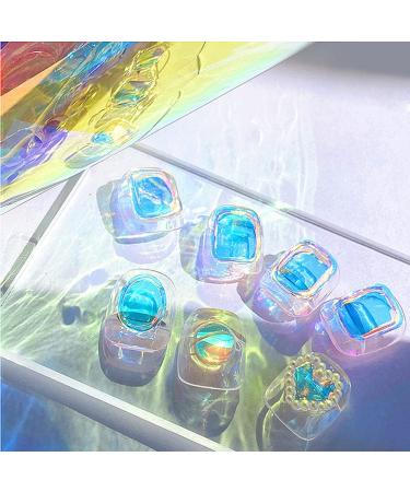 Dornail Aurora Nail Foil 11 Sheets - Holographic Broken Glass Paper Stickers for DIY Nail Art Decoration - Women and Girls - Buy Online on SooperMarket.com