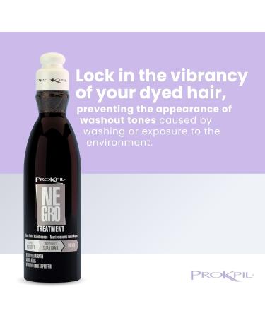 Prokpil | Negro Especial Tratamiento de Color Matizante Matizador para Rubio Canoso o Negro | Black Nuance for natural or colored Gray Blond or Black Hair 10.1oz-300ml - Buy Online on SooperMarket.com