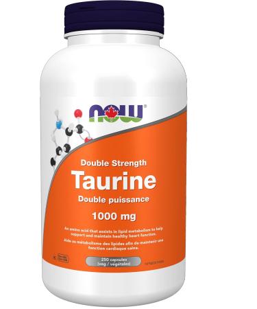 NOW L-Carnitine 1000mg 100 Tablets + Taurine 1000mg 250 Vegetarian Capsules Nutritional Supplement+ Taurine 1000mg - Buy Online on SooperMarket.com