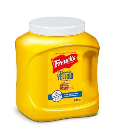 French's Classic Yellow Mustard Deep & Tangy Flavour Versatile Condiment Bulk Container Food Service Size 2.9kg 1 2.9 kg (Pack of 1)