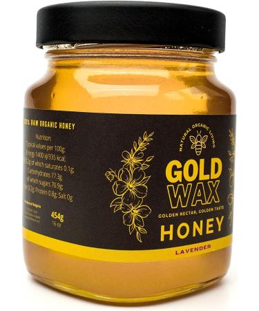 454g Organic Raw Lavender Bee Honey - GOLDWAX - Buy Online on SooperMarket.com
