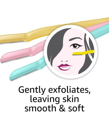 Amazon Basics Exfoliating Dermaplaning Tool & Eyebrow Facial Razor - 3 Count Pack - Buy Online on SooperMarket.com
