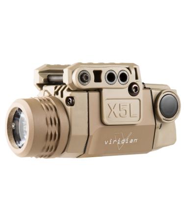 Viridian Universal X5L-FDE Green Laser with Tactical Light, Flat Dark Earth