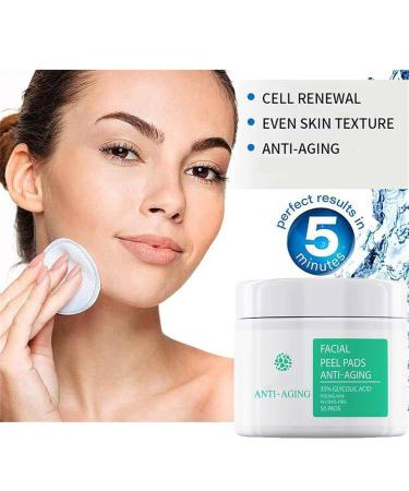 35% Glycolic Acid Peel Pads Exfoliating Face & Body Wipes with B5 & Tea Tree Oil for Pore Minimizing & Even Skin Tone - 1Pcs 2.82oz - Buy Online on SooperMarket.com
