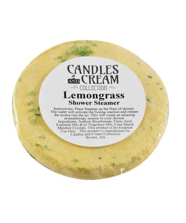 Candles & Cream Lemongrass Shower Steamers - Aromatherapy Stress Relief Set of 2 - Buy Online on SooperMarket.com