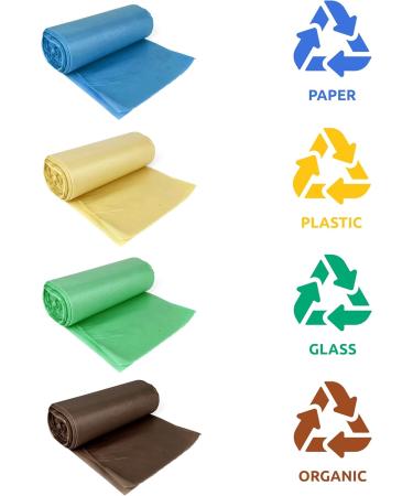 Buy D.Rect 35L Garbage Bags - 20 Durable Plastic Kitchen & Recycling Waste Bags | Eco-Friendly & Heavy-Duty Solution - Buy Online on SooperMarket.com