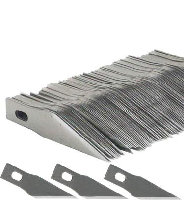 TIHOOD 100PCS #11 Replacement Hobby Blade SK5 Carbon Steel Craft Knife Blades for Art Work Cutting Carving Paper Sculpture DIY