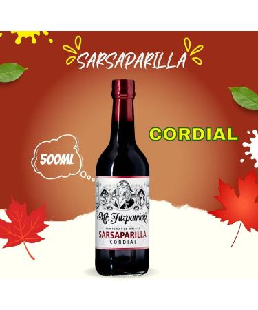 Mr Fitzpatricks Cordial Pick N Mix - Choose From Bottle with 12 Flavours - Sarsaparilla Strawberry & Kiwi Sour Cherry Grape & Hibiscus Blackcurrant & Liquorice and Many more - Pack of 2 x 500ml 500 ml (Pack of 2) - Buy Online on SooperMarket.com
