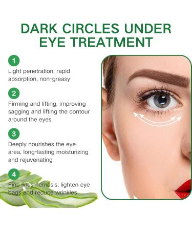 Aloe Vera Eye Cream Aloe Vera Under Eye Cream Eye Cream Anti Aging Eye Cream for Dark Circles and Puffy Eyes Eye Bags Remover Dark Eyes Circle Treatment Reduce Fine Lines Moisturising Soothing - Buy Online on SooperMarket.com