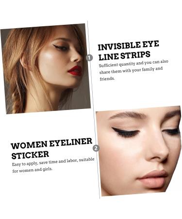 PLAFOPE 72 Pairs Glitter Eyeliner Reusable Eyeliner Sticker Instant Eyeliner Stickers Double Side Tape - Buy Online on SooperMarket.com