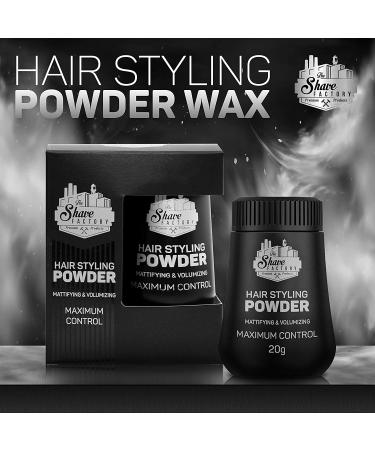 Shave Factory Volume Powder for Men | Long-Lasting Hair Styling | Mattifying & Volumizing | 2 x 20g - Unpollinated - Buy Online on SooperMarket.com