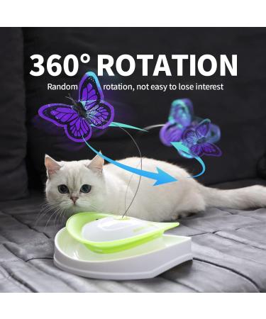 All for Paws 2 in 1 Interactive Cat Toy - Fluttering Butterfly & Rolling Balls - Automatic Indoor Kitten Spinner Toy - Buy Online on SooperMarket.com