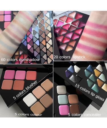 130 Color All-In-One Makeup Gift Set for Women | Professional Makeup Kit with Eyeshadow Lipstick Eyebrow Gel & More - Buy Online on SooperMarket.com