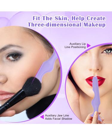 Catcan 5-in-1 Eyeliner Stencils for Eyes - Reusable Silicone Tool for Beginners - Purple - Buy Online on SooperMarket.com