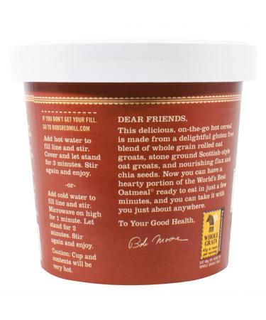 Bob's Red Mill Gluten-Free Oatmeal Cup & Maple  Brown Sugar  2.15 Ounce 2.15 Ounce (Pack of 1) - Buy Online on SooperMarket.com