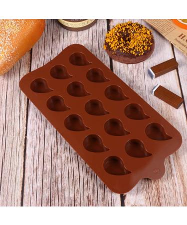 Silicone Chocolate 4pcs Pudding Silicone Tray Jelly Festival Molds Moulds Droplet Gummy Reusable Cube Parties Color Mini Cookie Trays Cake Cute Bar Cuake /1139 - Buy Online on SooperMarket.com