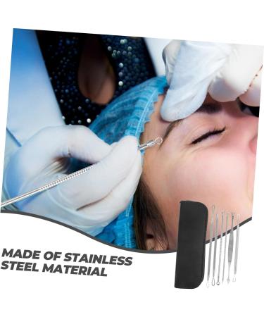 Baluue 1 Set Blackhead Removal Tool Scraper Tool Blemish Extractor Tool Pore Cleaner Stainless Steel Silver - Buy Online on SooperMarket.com