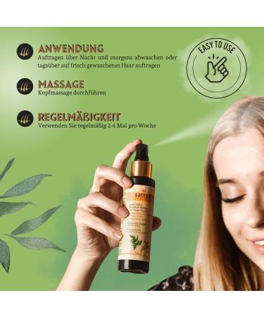 Sattva Haartonikum - Natural Scalp Tonic for Hair Growth & Loss Prevention | Alcohol-Free Fenugreek Solution for Dry Itchy Scalp - International Shipping - Buy Online on SooperMarket.com