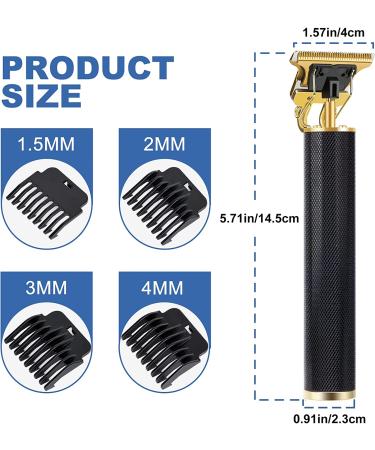YOGINGO Professional Hair Trimmer for Men - USB Cordless Rechargeable Grooming Kit - Zero Gapped Beard Trimmer and Baldhead Shaver - Black - Buy Online on SooperMarket.com