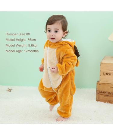 COOKY.D Unisex Winter Hooded Romper Jumpsuit - Hedgehog Design (3-6 Months) - Buy Online on SooperMarket.com