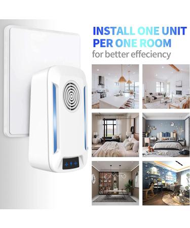 Ultrasound Pest Control - 4-Pack Insect Repeller for Mosquitoes Mice Ants Flies Spiders & Roaches | Effective Electronic Pest Deterrent - Buy Online on SooperMarket.com