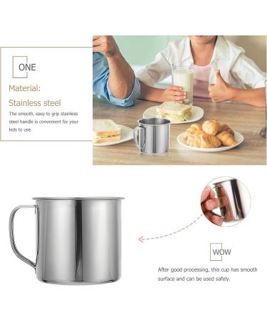 VORCOOL Kids Stainless Steel Mug 3Pcs - Extra Small Tea Coffee Camping Mugs for Unbreakable Milk Drinking - Buy Online on SooperMarket.com