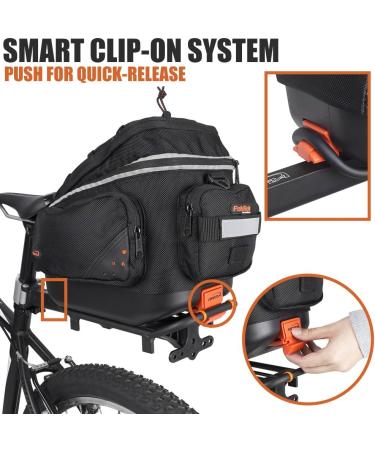 Ibera Seatpost-Mounted Bicycle Carrier Rack | Regular Size Rack Only | Rack and Trunk Bag Combo | Compact Size Option - Buy Online on SooperMarket.com
