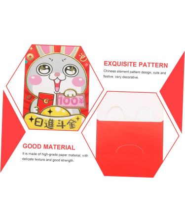 Didiseaon 90 Pcs 2023 Year of The Rabbit Red Packets Lucky Hong Bao Chinese New Year Red Pocket Red Envelopes Chinese New Year Red Envelope New Year Money Envelope Paper Wedding Coin As Shown 1x3pcs 17X9CMx3pcs - Buy Online on SooperMarket.com