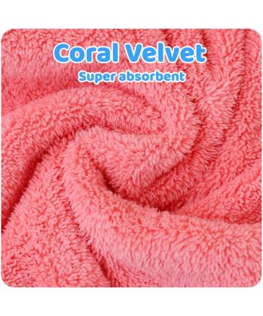 2PCS Cute Bear Hair Towel Wraps - Drying Caps for Women Girls & Kids | Hair Turban Bath Wraps - Buy Online on SooperMarket.com