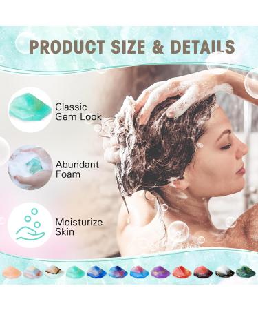 Buy Loopeer 12 Pieces Gemstone Soap - Organic Fragrance Soap Bars for Bath & Body | Perfect Gift for Men & Women Birthday & Christmas - Buy Online on SooperMarket.com