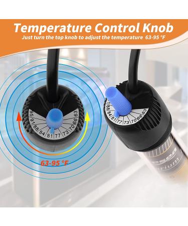 FREESEA 25W Aquarium Fish Tank Heater - Submersible, Adjustable Thermostat for Betta & Turtle - Ideal for Under 75 Gallon Tanks - Buy Online on SooperMarket.com