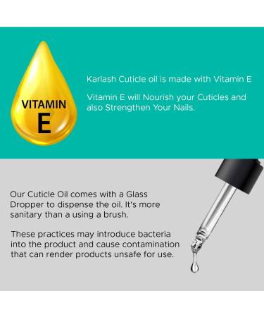 Karlash Salon Spa Brush On Cuticle Oil 0.5 oz - Milk and Honey Infused, Vitamin E Enriched for Healing and Moisturizing - Buy Online on SooperMarket.com