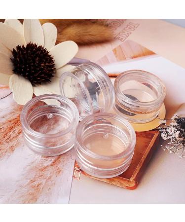 20-Piece Cosmetic Sample Set | 5g Round Plastic Jars with Screw Cap & Stickers - Ideal for Travel & Storage - Buy Online on SooperMarket.com