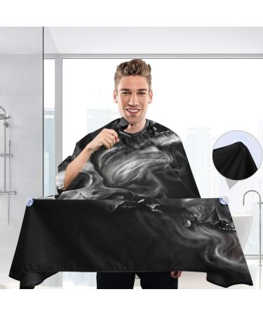 Three Skulls Barber Cape for Men and Women Adjustable Neckline Hair Cutting Kits Lightweight Waterproof Barber Apron Perfect for Salon & Home 55.1x64.9 inch - Buy Online on SooperMarket.com