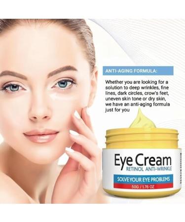 Buy Retinol Eye Cream for Dark Circles & Puffiness | Anti-Aging Under Eye Treatment - 1.76OZ/50G - Buy Online on SooperMarket.com