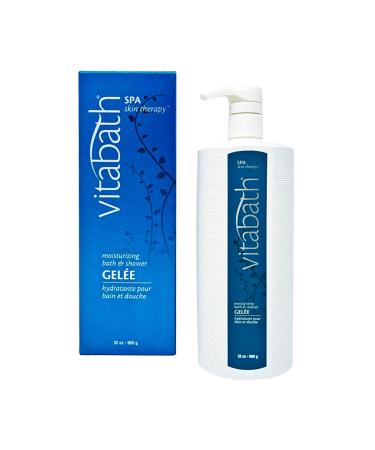 Vitabath Spa Skin Therapy Moisturizing Bath & Shower Gel Wash Nourishing Replenishing Oils Deeply Hydrate Dry Skin - Reviving Body Cleanser & Foaming Gelee Bath - Cruelty-Free - 32 oz Sandalwood 2 Pound (Pack of 1)
