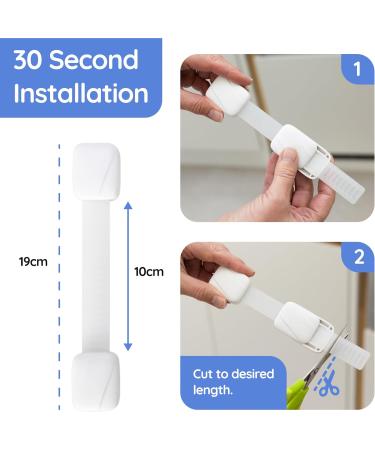 BabyGO Child Safety Straps - Premium Baby Proofing Door & Cupboard Locks - Buy Online on SooperMarket.com