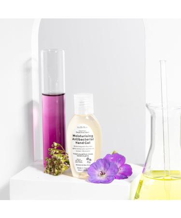 Vanilla Blanc - Moisturising Antibacterial Hand Gel | Made With 70% Alcohol - Kills 99.9% of Bacteria | Geranium & May Chang Scented Quick & Kind to Skin Hand Sanitiser Gel - 50ml - Buy Online on SooperMarket.com