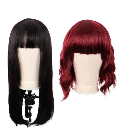 MapofBeauty 22 Inch Canvas Block Head Wig Stand for Wig Making & Styling (Beige) - Buy Online on SooperMarket.com