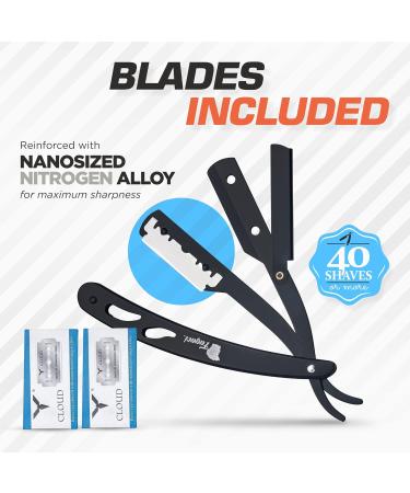 Fagaci Premium Barber Straight Razor for Men | Durable Rust Proof Straight Edge Razor | Perfectly Balanced Navajas Para Barbero - Buy Online on SooperMarket.com