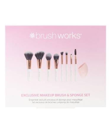 Brushworks Exclusive Makeup Brush & Sponge Set