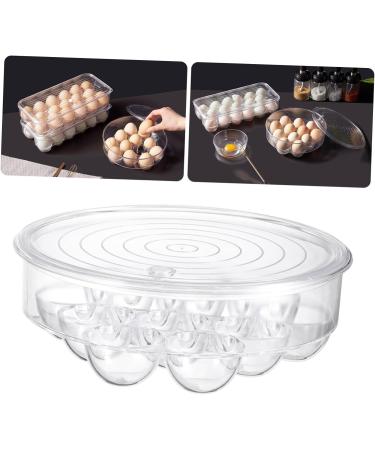 OSALADI 1pc Refrigerator Bin Clear Egg Container Transparent Organizer Storage - Buy Online on SooperMarket.com
