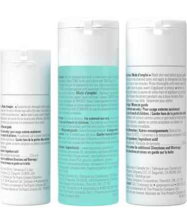 Proactiv 3 Step Acne Treatment - Benzoyl Peroxide Face Wash Repairing Acne Spot Treatment For Face And Body Exfoliating Toner - 30 Day Complete Acne Skin Care Kit - Buy Online on SooperMarket.com