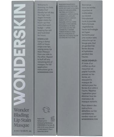 Wonderskin Wonder Blading One Step Lip Stain Masque - Sweetheart Stain & Go | Long Lasting, Color Transfer Proof, Waterproof Formula with Matte Finish - Buy Online on SooperMarket.com